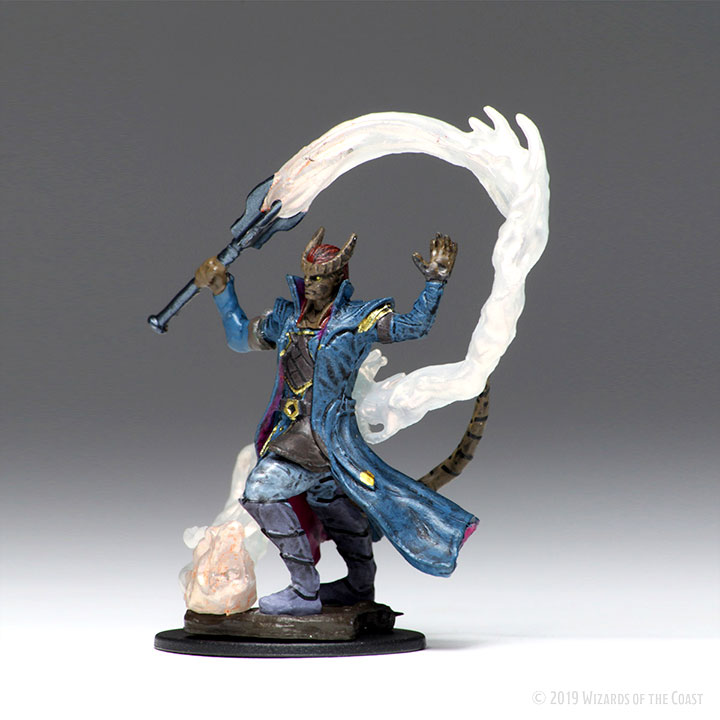 WizKids Dungeons & Dragons Icons of The Realms Premium Figures Tiefling Male Sorcerer 